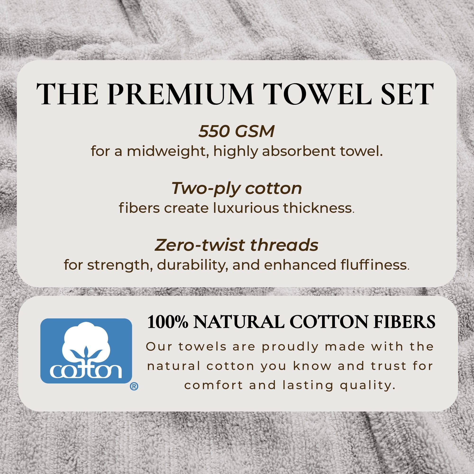 Luxury Cotton Towels - Karina Collection